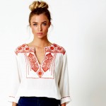 Fashion gifts for her – bedouin blouse in cinnamon