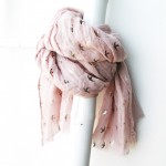 Lucy metallic bird scarf