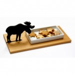 Christmas table servingware moose platter